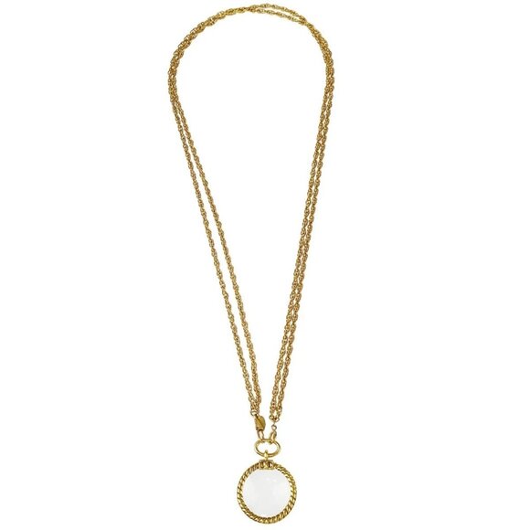 Chanel Loupe Chain Necklace Gold - Picture 1 of 5
